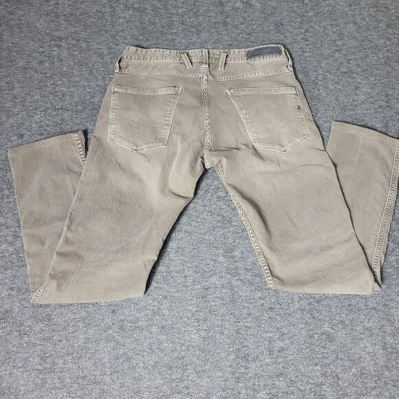 Replay Anbass Men's Jeans Size W30 L32 Slim Fit Skinny Gray Denim Zip Fly - Picture 2 of 13